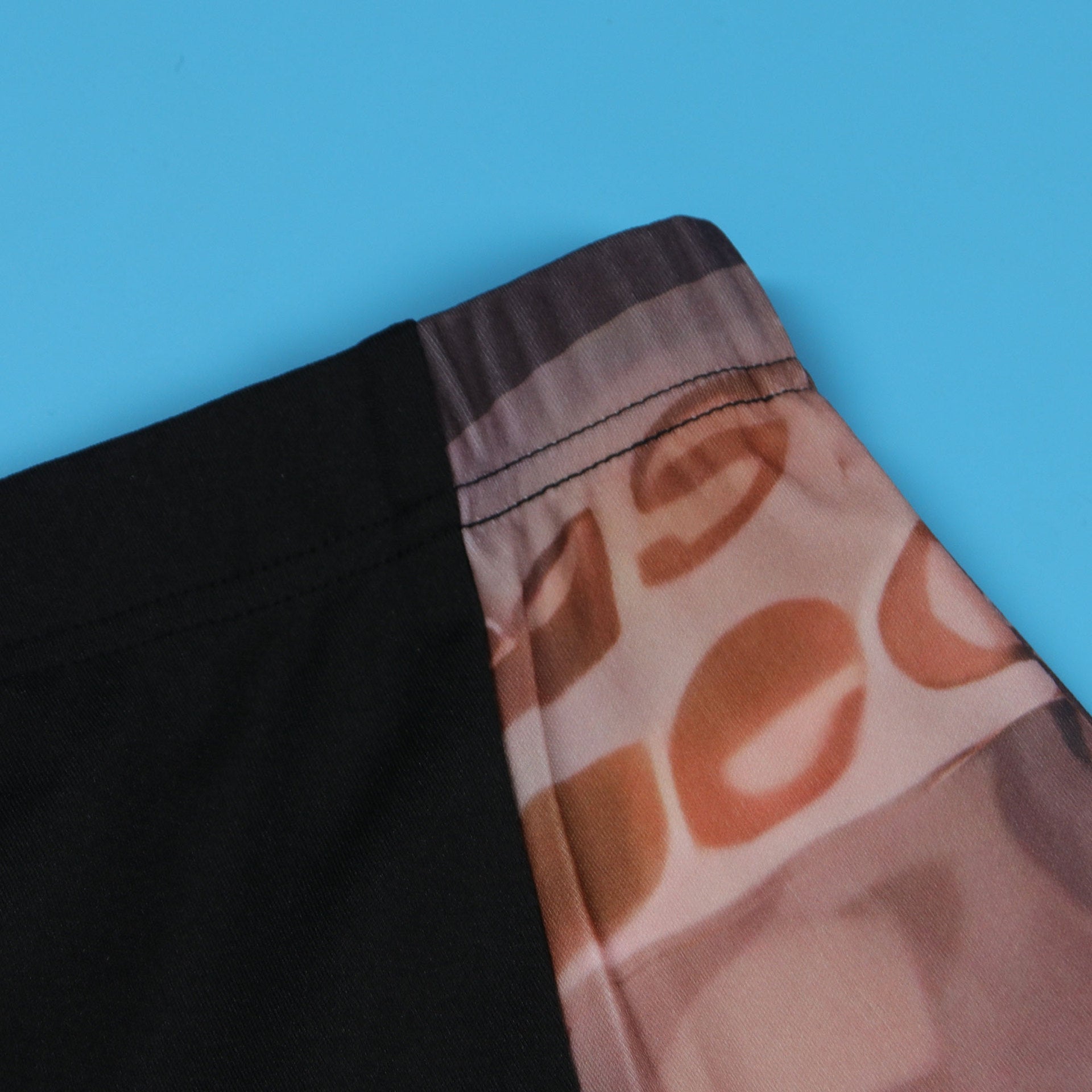 Sexy Printed Patchwork Contrast Slim Fit Long Sleeve Two-Piece pants Set 23