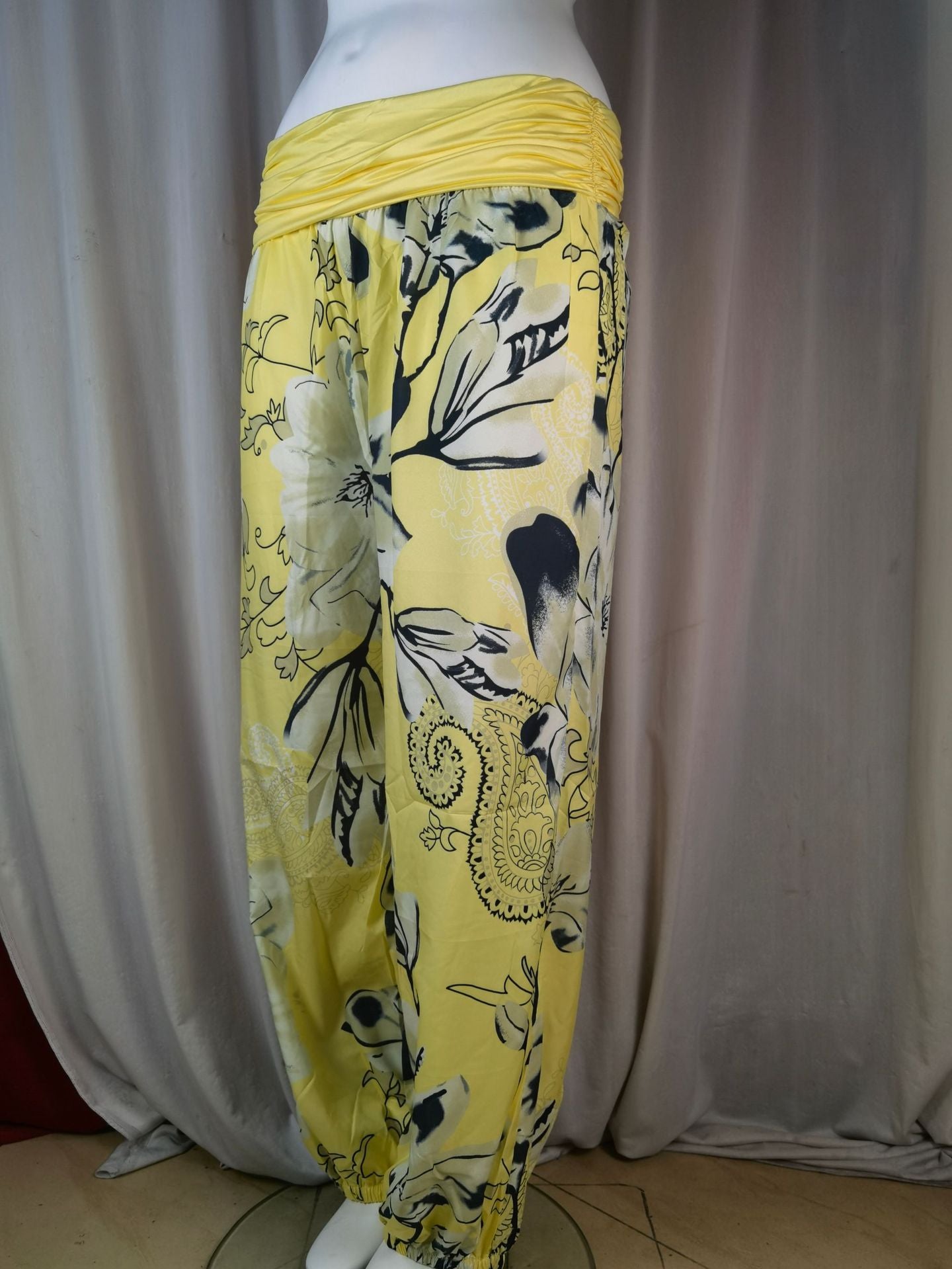 Women Printed Casual Wide-Leg Pants 37