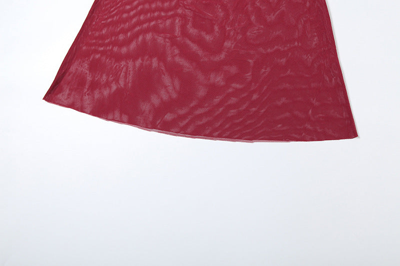 Women Spring Sexy Slash Shoulder Crop Top and Skirt Two-Piece Set 23