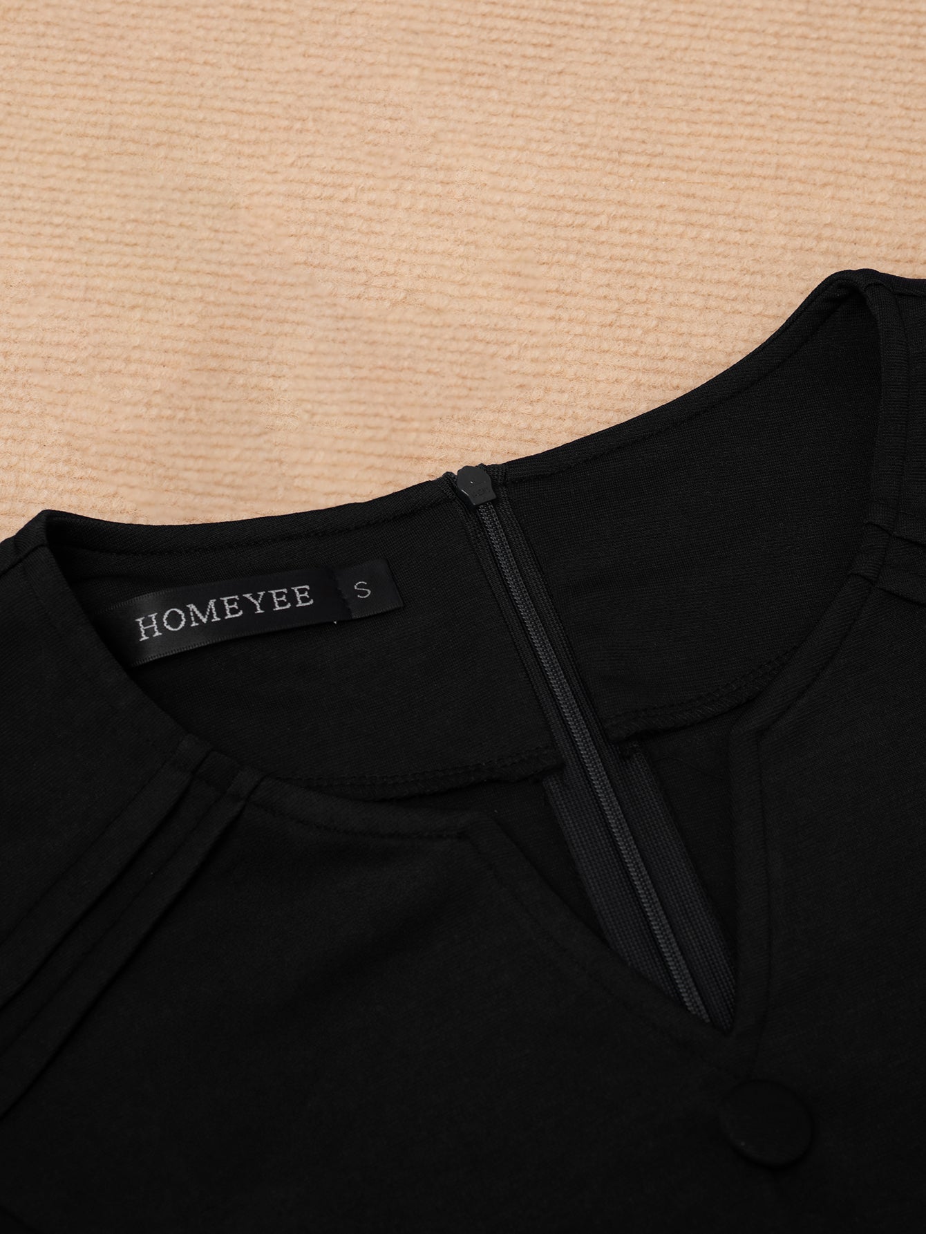 Black Career Dress with Belt Women's Chic Professional Workwear 6