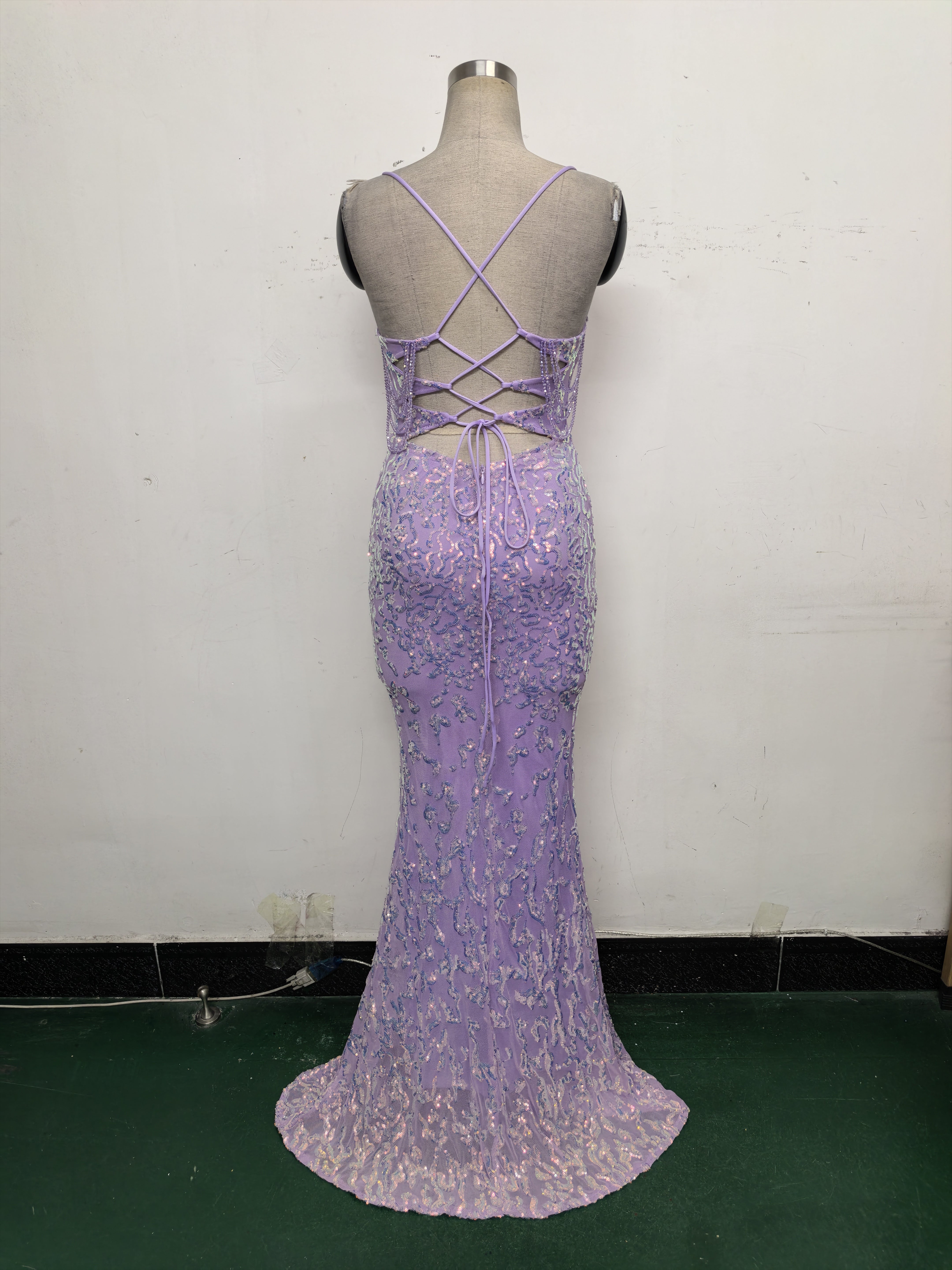 Women crystal diamond sequin embroidery Formal Party evening dress 31