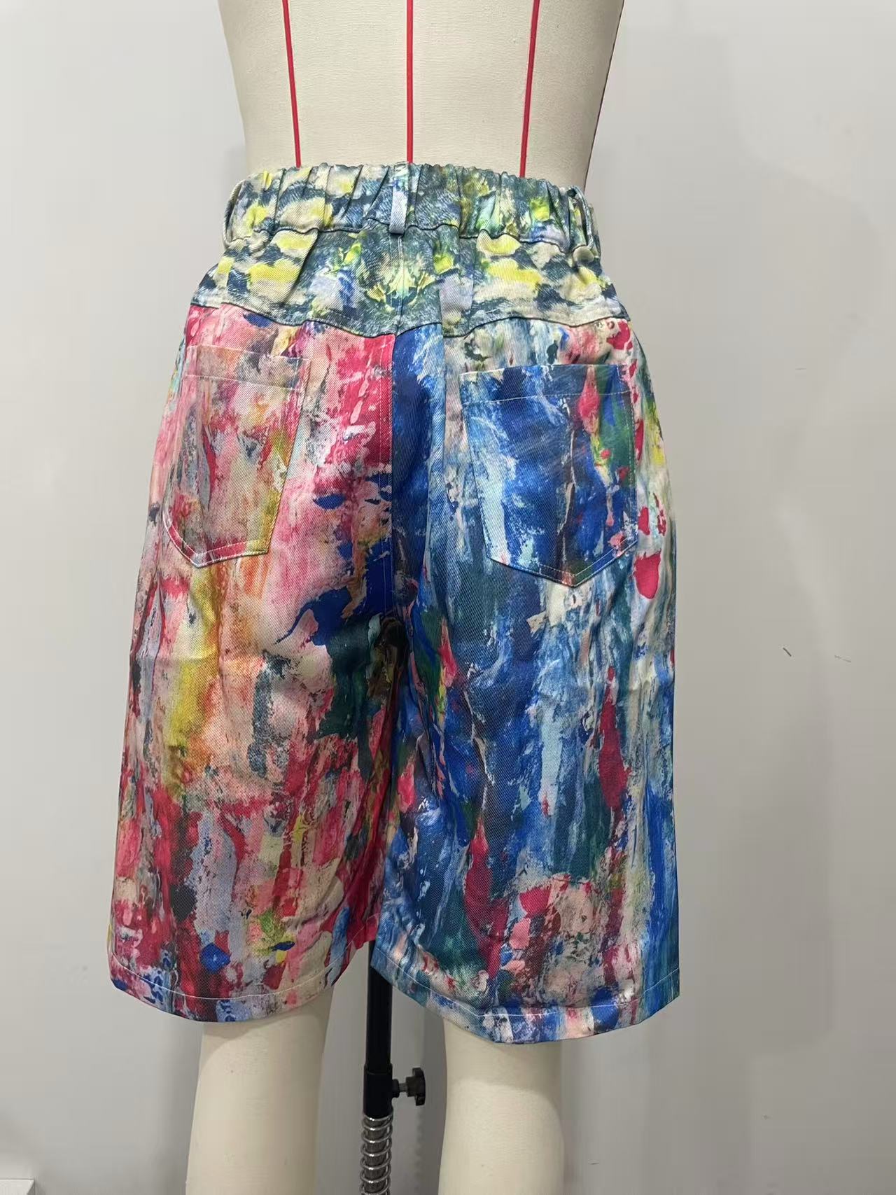 Women Casual Painted Printed Shorts 9