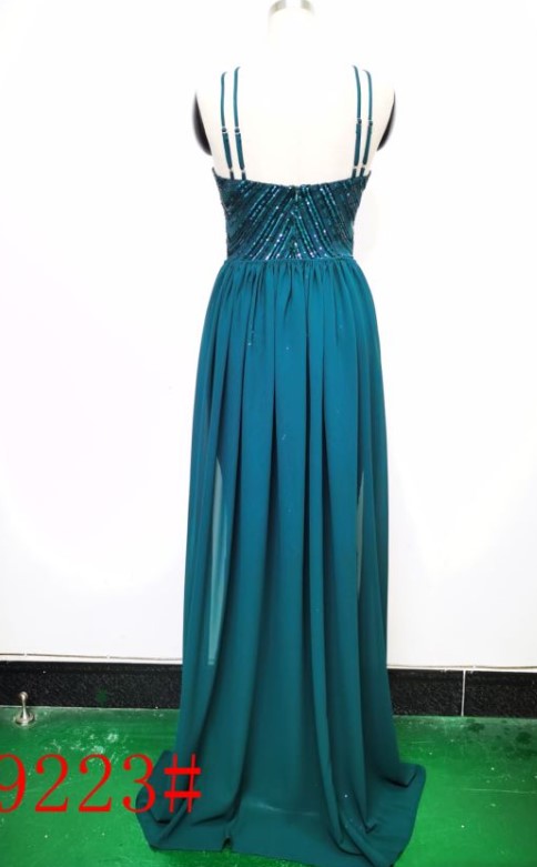 Positioning flower sequins evening dress craft beading Halter Neck style Chic glamorous lady Formal Party long gown 17