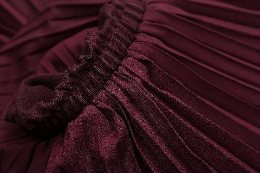 Women casual Knitting Patchwork skirt 26