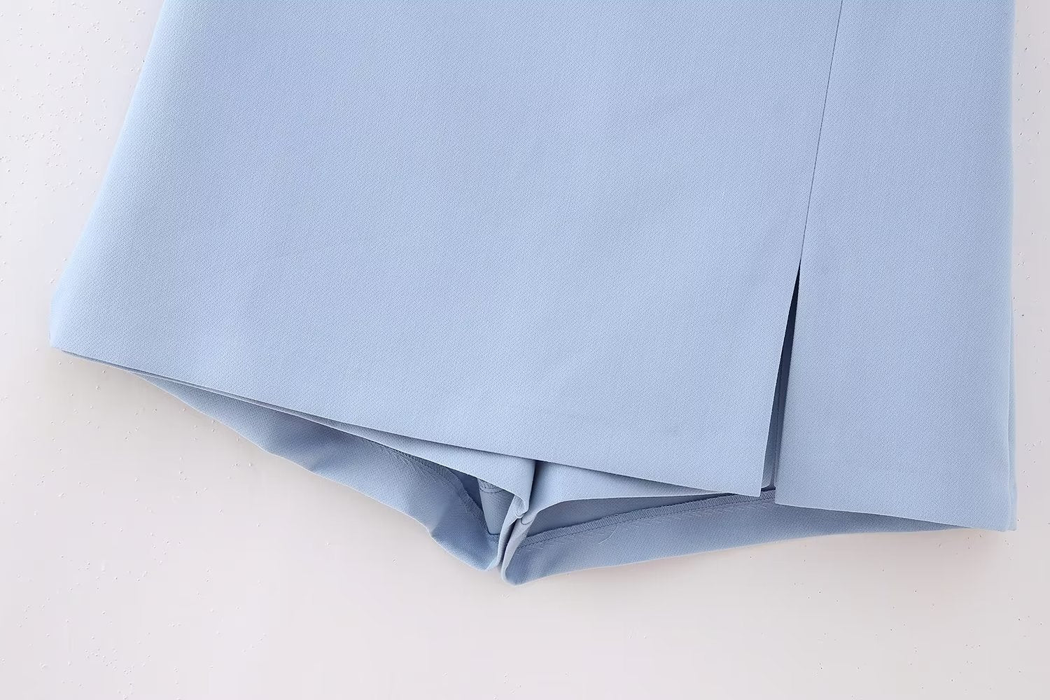 Solid color High Waist Slit Mini Culottes 6