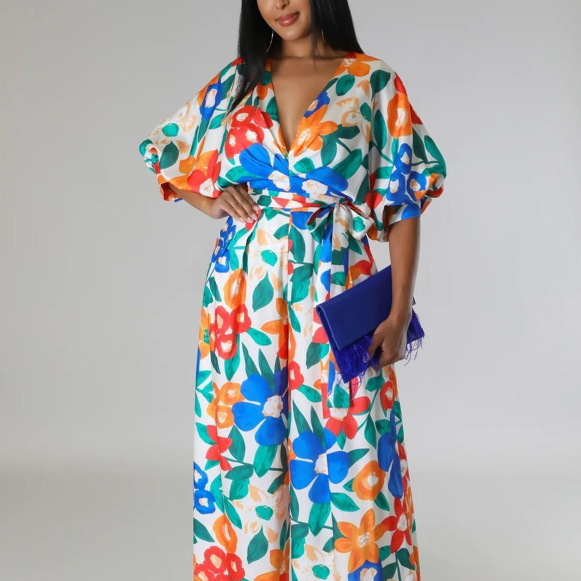 Women's Fashion Casual Printed Jumpsuit 6