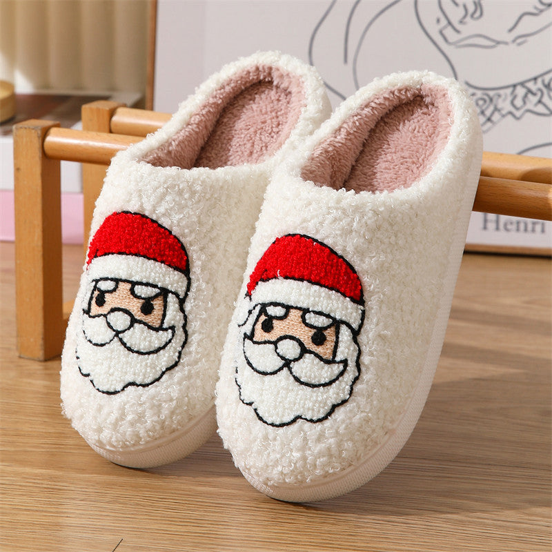 Winter Christmas Deer Slippers For Women At Home Couples Indoor Elk Warm Slippers For Women Winter 19