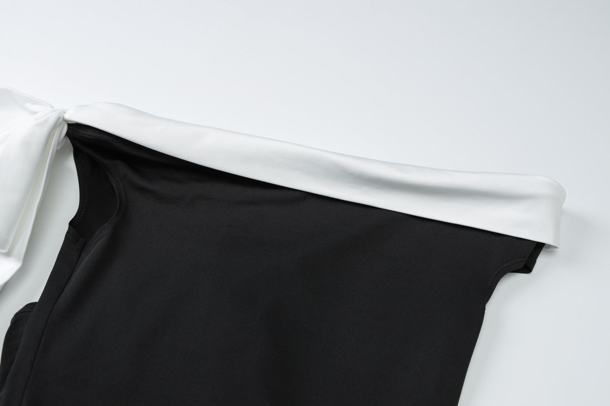 Autumn Winter Off Shoulder Sleeveless Bodycon Dress 11