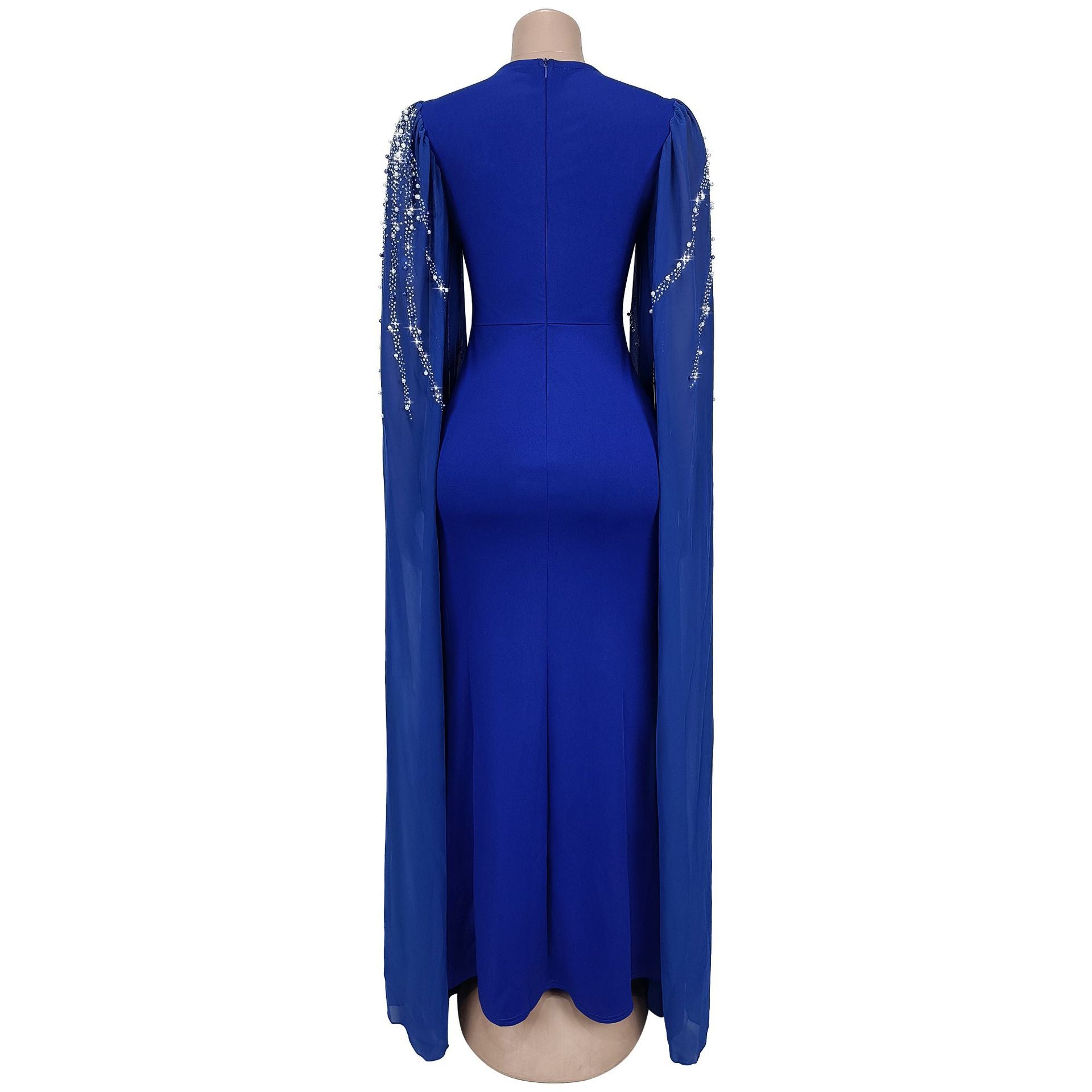 Women's Elegant Chic Beaded Fashionable Evening Dress 32