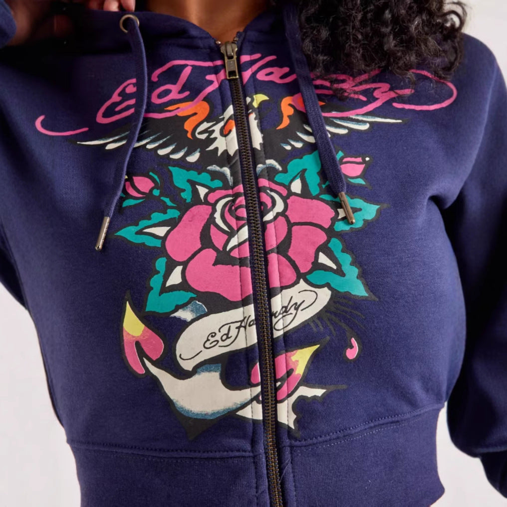 Women's Fashion Print Hoodie sweatpants Set 6