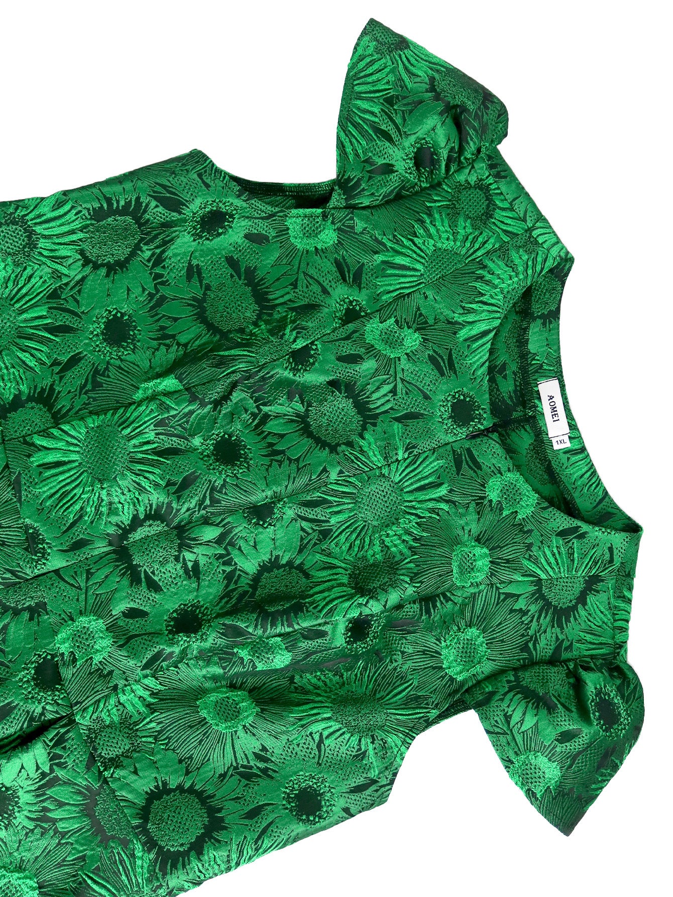 Plus Size Women Party Career Jacquard Dress 12