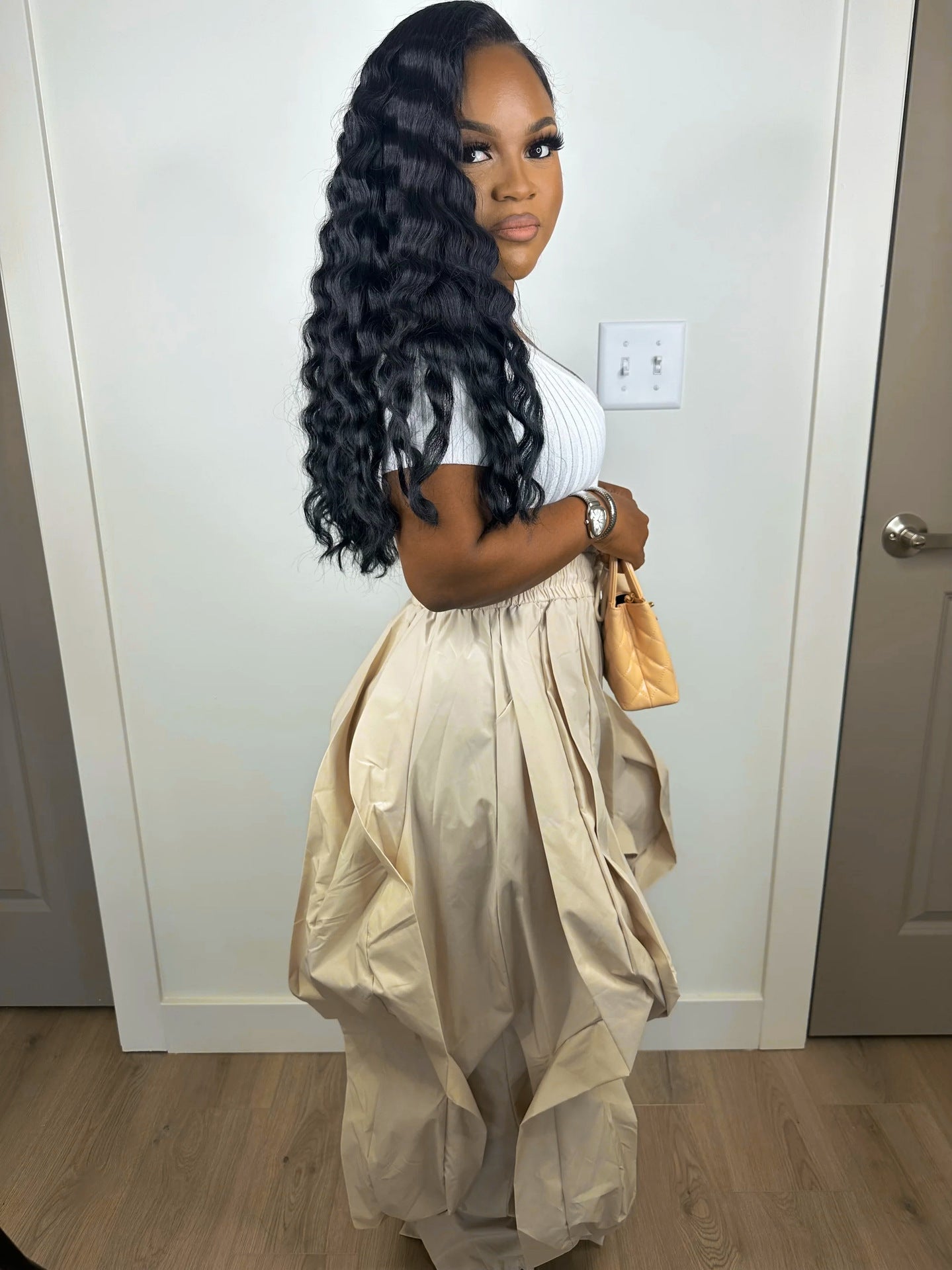 Elegant Career Cargo Patchwork Lace Bloomers 5