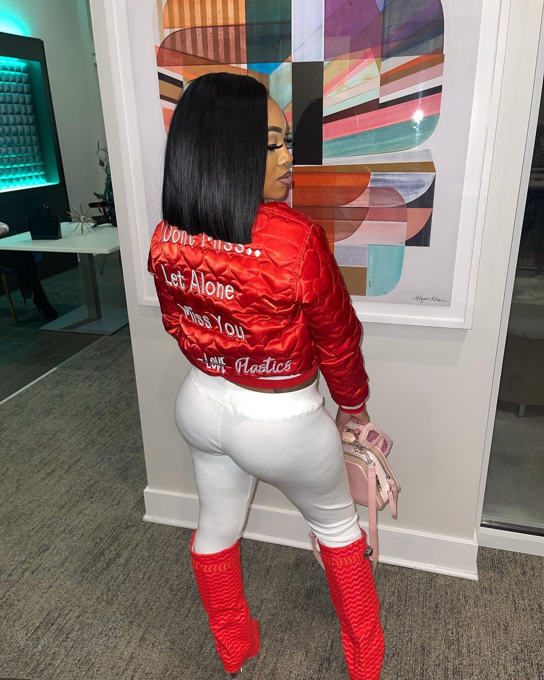 Women Casual Letter Embroidered Padded Jacket 3