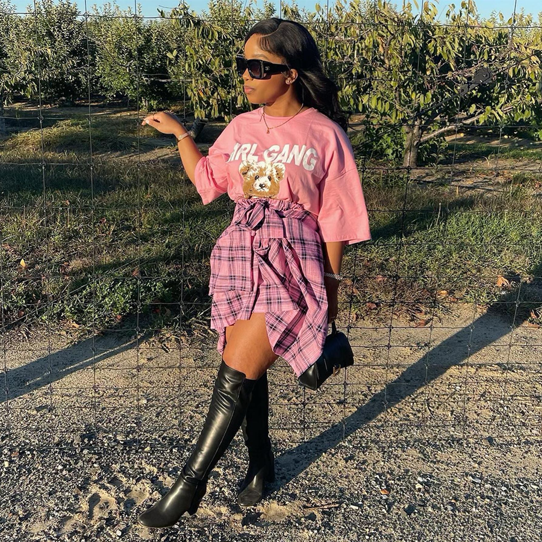 Fashionable Asymmetrical High-Waist Patchwork Plaid Skirt 35