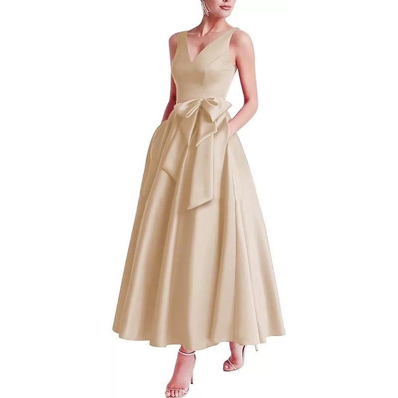 Women V-Neck Sleeveless Elegant Maxi Dress（Processing time need 3-6 days） 22