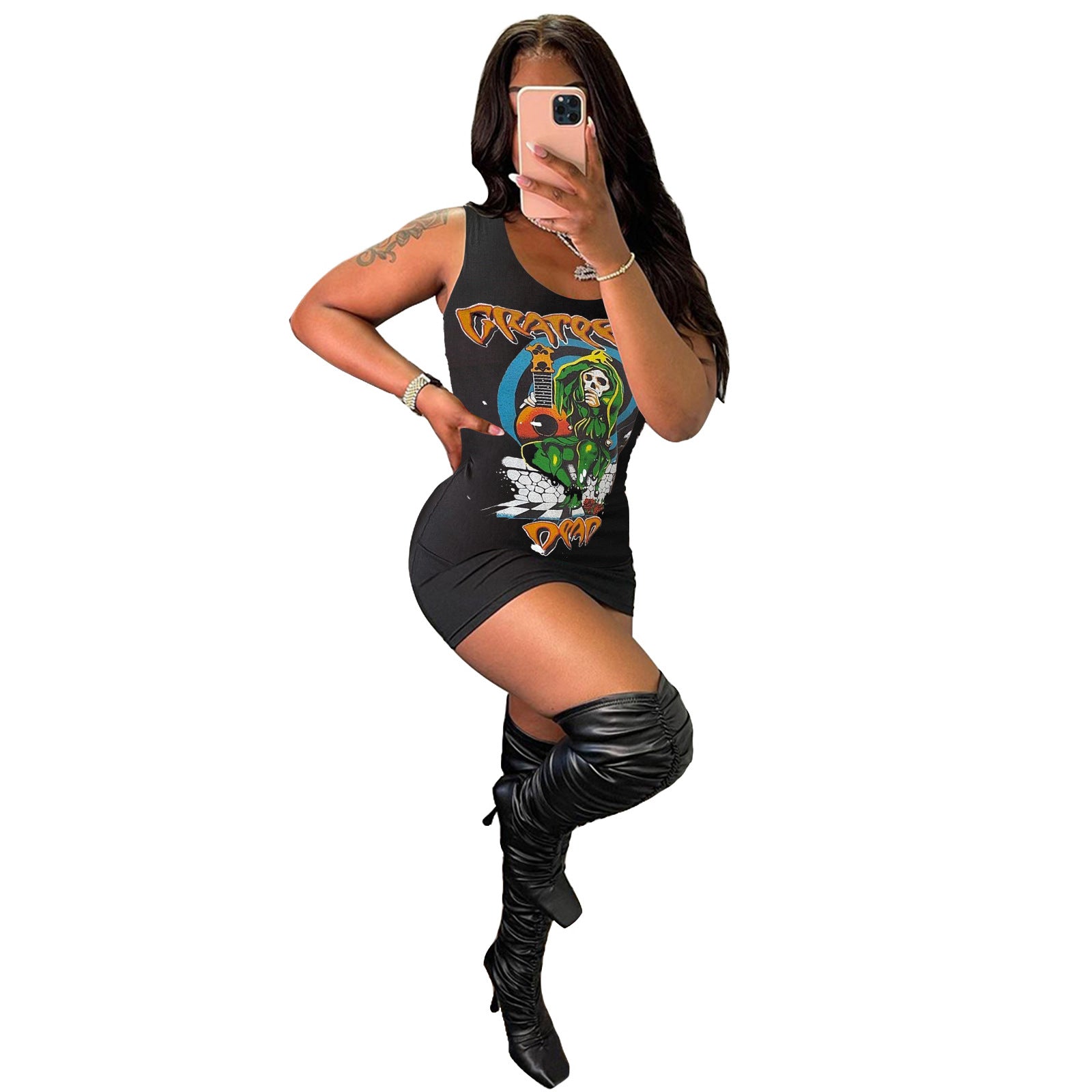 Women's Fashion Casual Sexy Summer Tank Dress 5