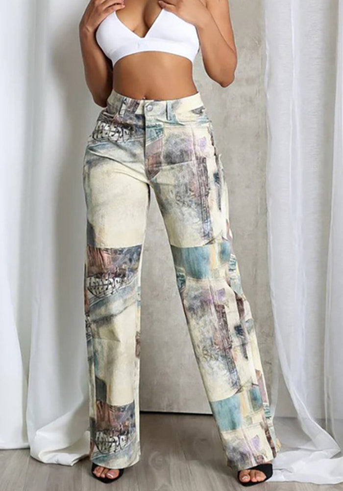 Women Street Casual Printed Pant