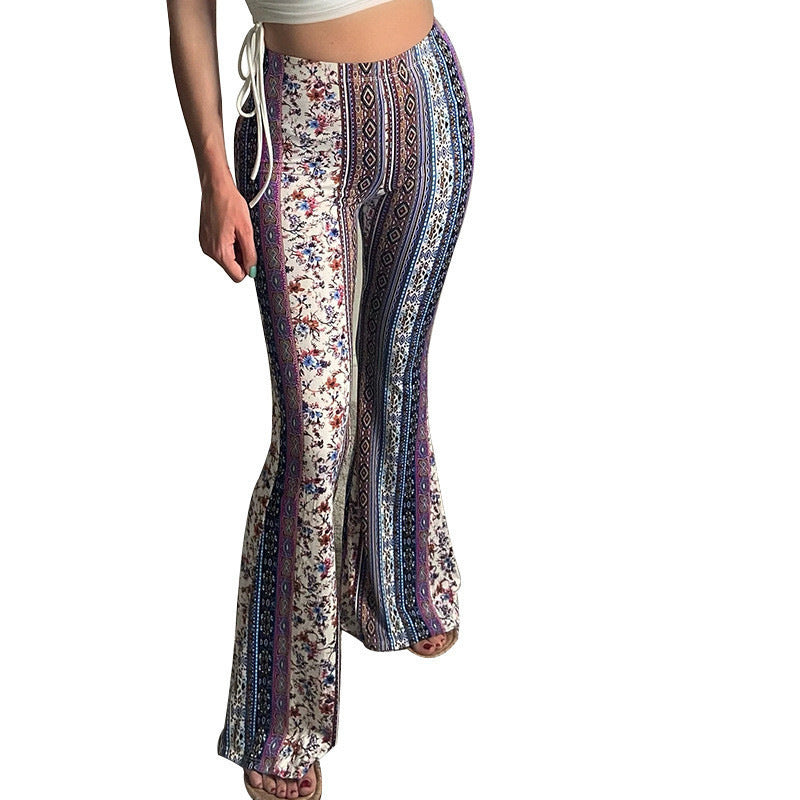 Bohemian Printed High Stretch Tight Fitting Sexy Casual Pants 15