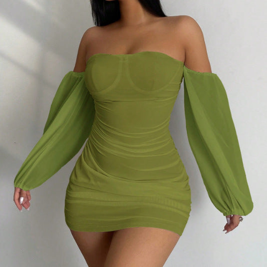 Summer Women formal party strapless dress 11