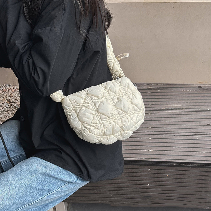 Women Pleated Cloud Casual One Shoulder Crossbody Dumpling Bag