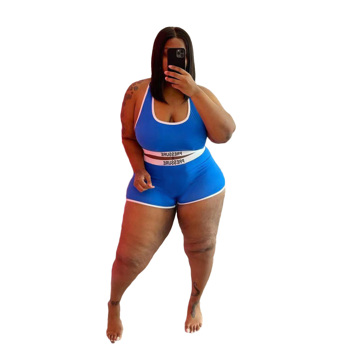 Women's Fashion Casual Sexy Letter Print Two-Piece Swimsuit Set 13