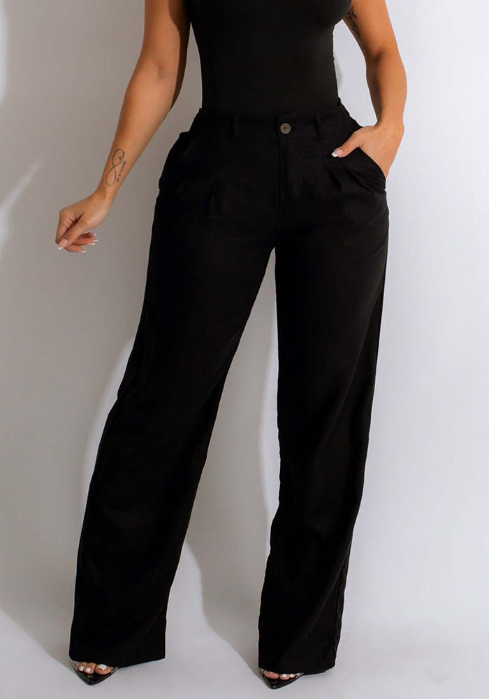 Women Autumn Loose Drape Casual Straight Pants