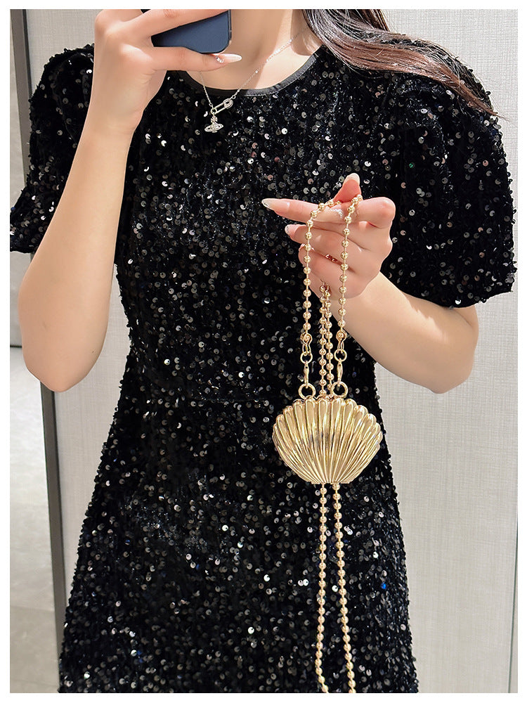 Mini Metal Shell/Heart Shape Bag One Shoulder Crossbody Fashion Bag 15