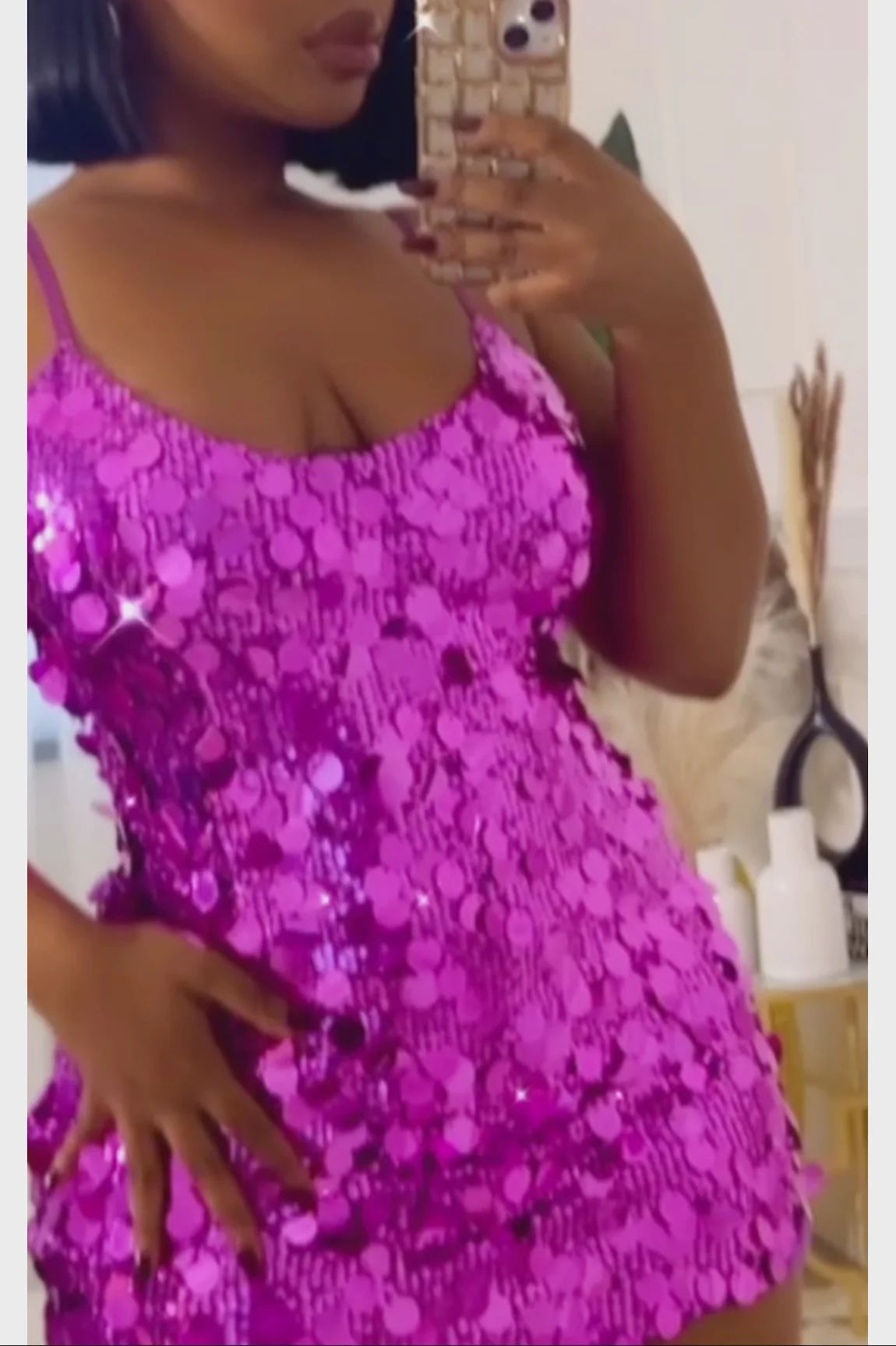 Women's Strap Sexy Low Back Dress 4