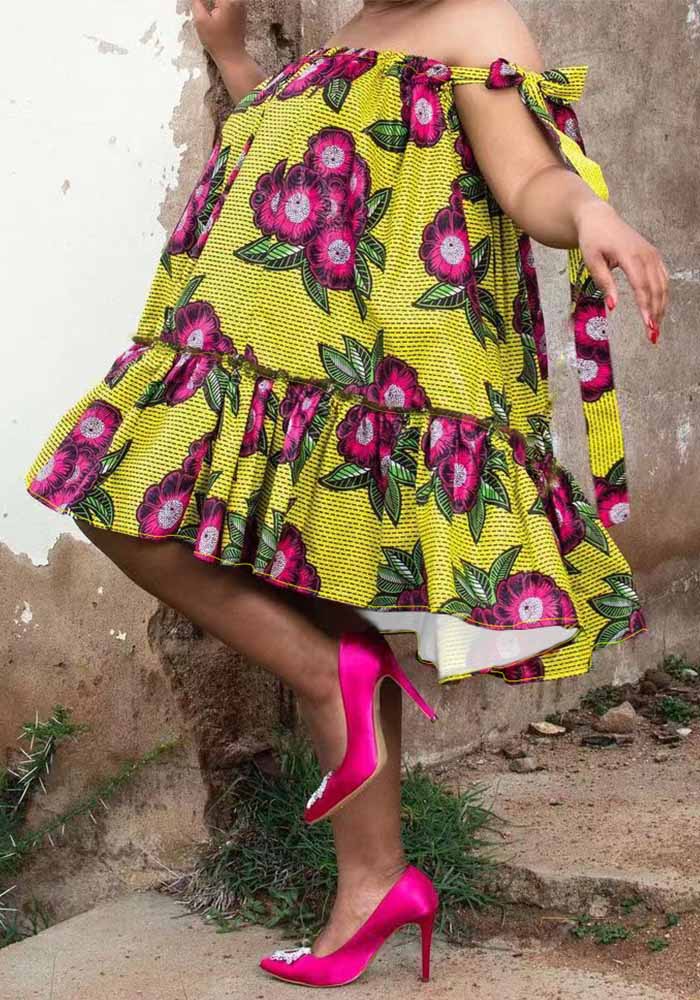 Plus Size Women Summer Holidays Loose Strappy Dress