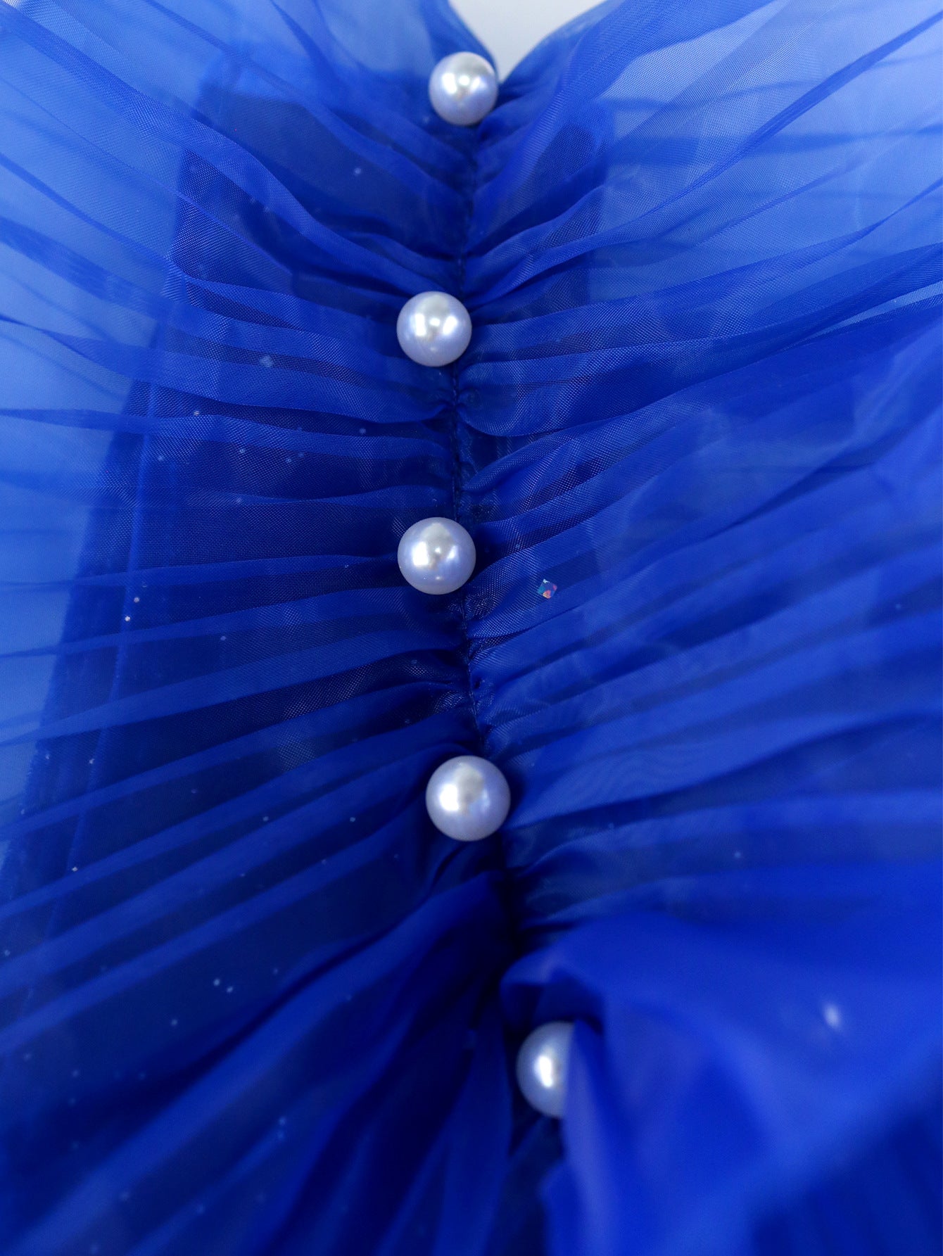 Women Elegant U-neck Backless Mesh Patchwork Formal Party Long Sleeve Dress 12