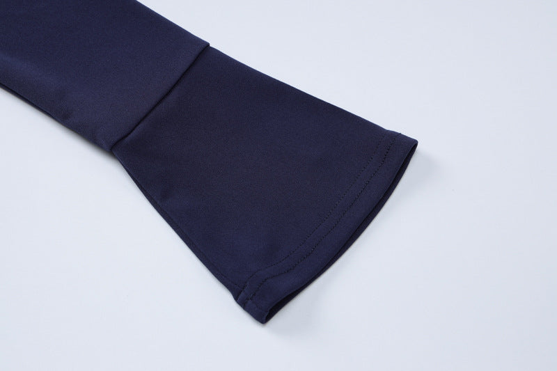 Women Autumn and Winter Round Neck Long Sleeve Sexy Bodycon Dress 15