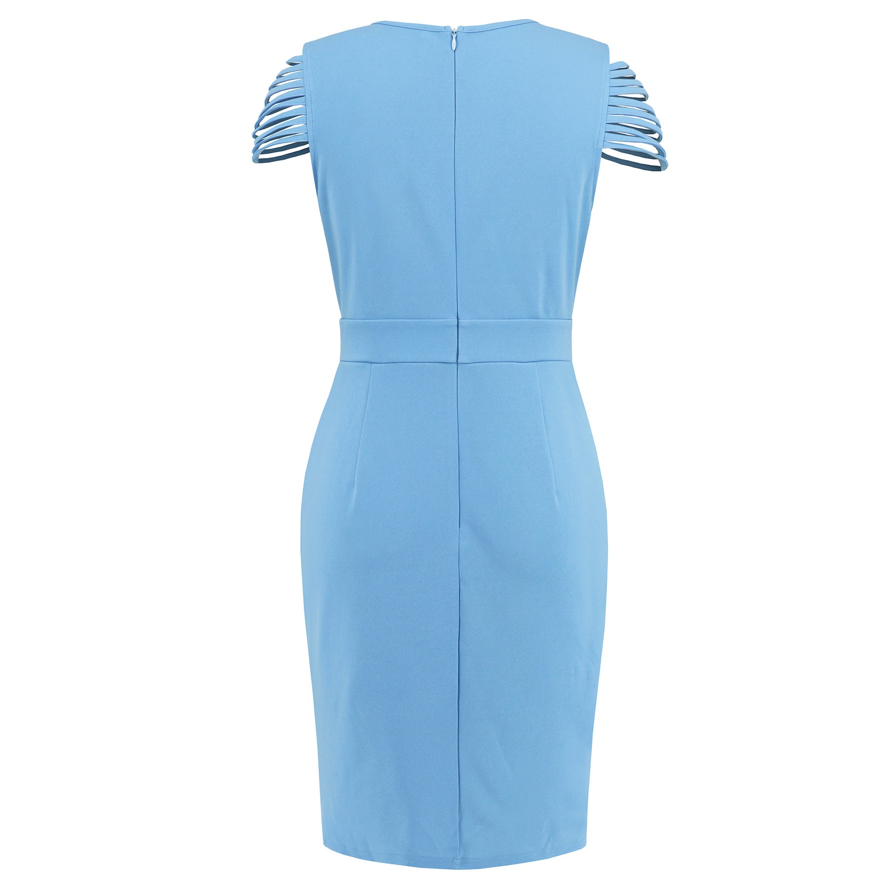 Summer Sexy And Elegant Chic V-Neck Pleated Slim Waist V-Neck Short-Sleeved Dress 12