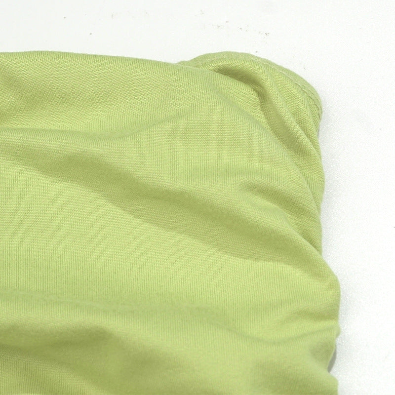 Spring sexy Ribbon Strapless Bodycon Dress 15