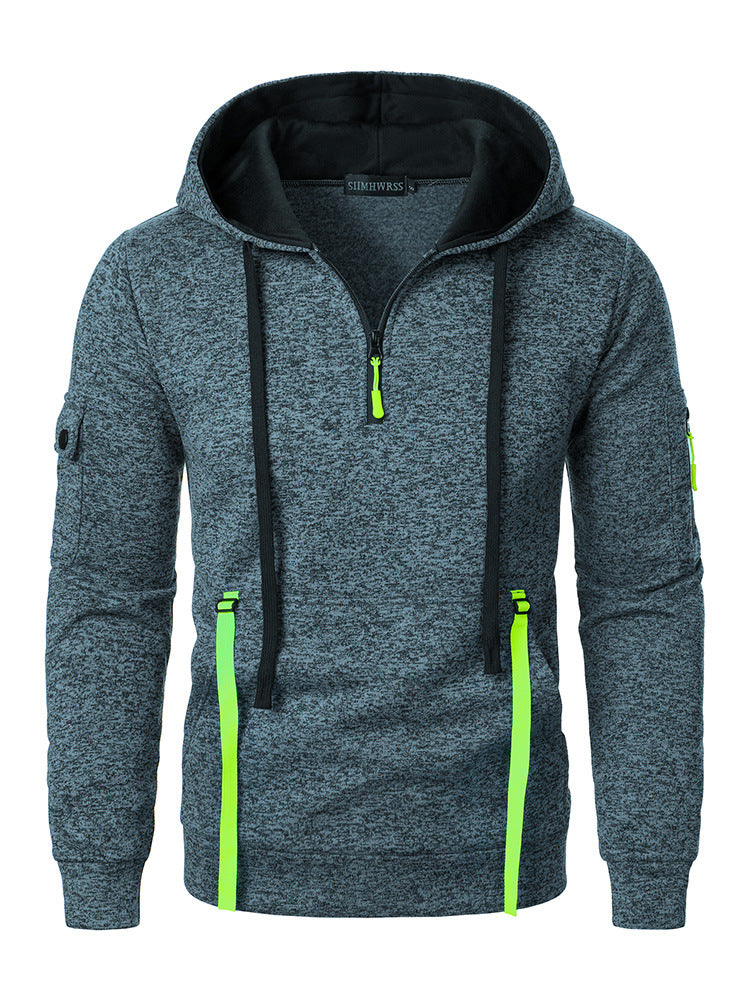 Men's Hoodies Zipper Pocket Sports Casual Hoodies 6