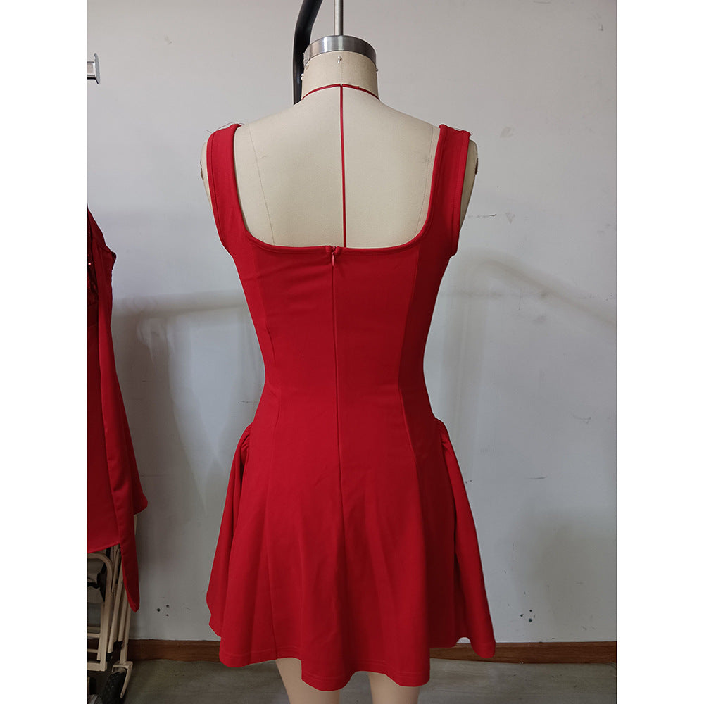 Women spring Summer sexy Strap Dress 9