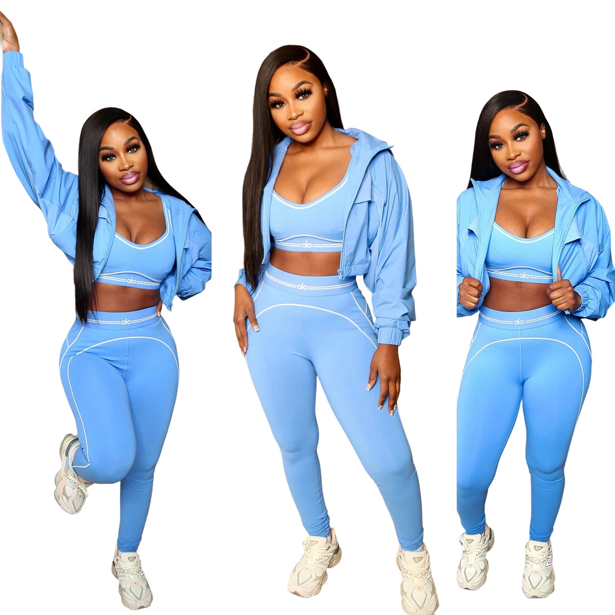 Women summer yoga sports vest fitness two-piece set 26