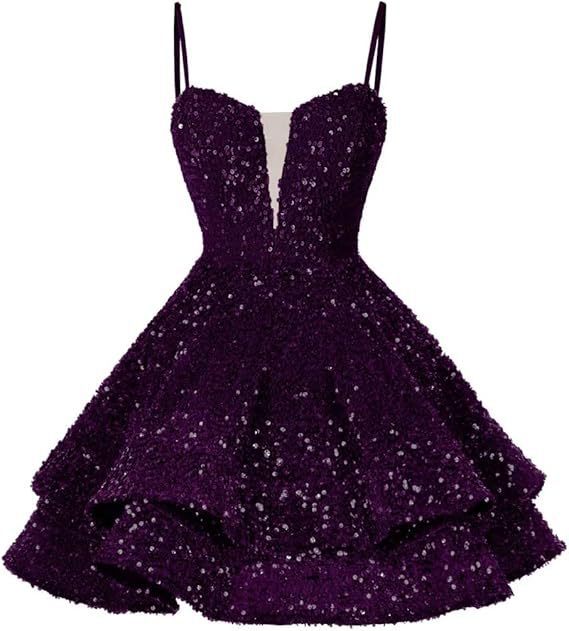Women Sequined Strapless Sexy Prom Dress 17