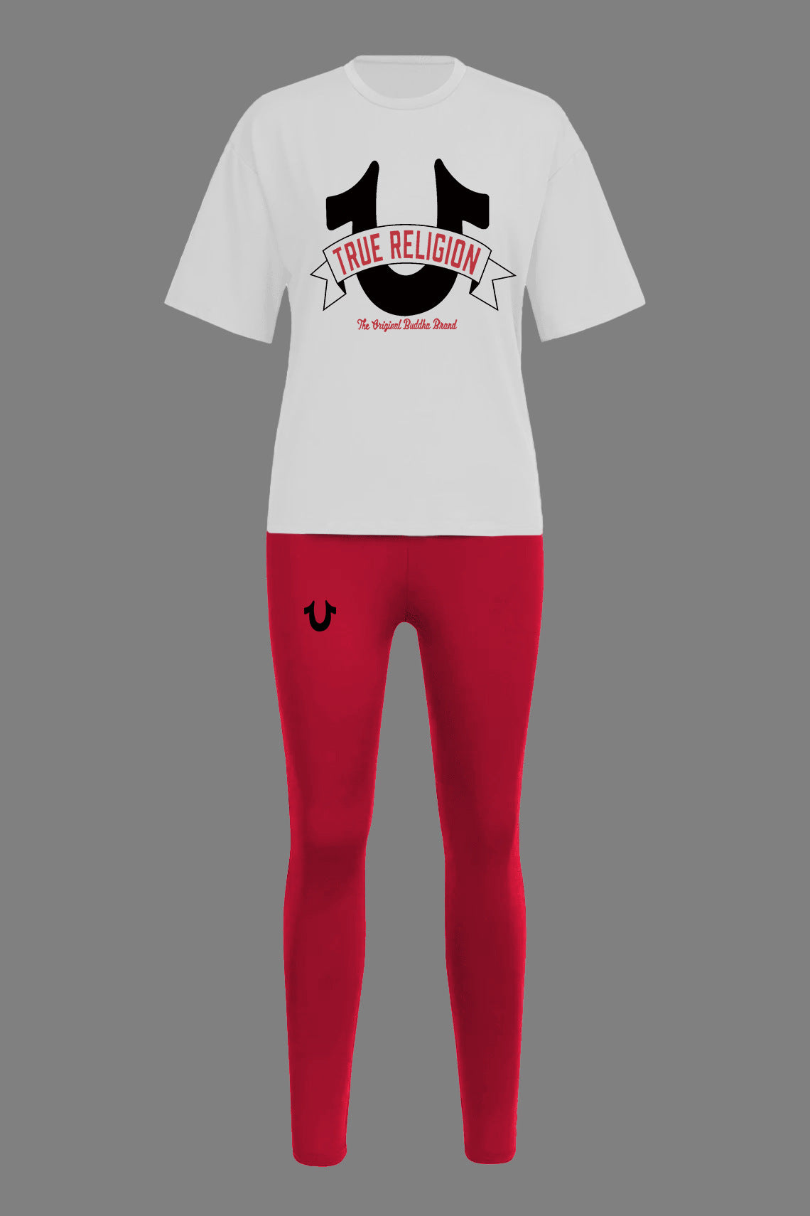 Spring summer women print casual short sleeve two piece pants sets 12