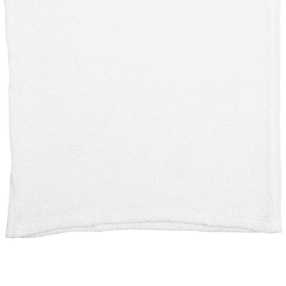 Spring And Summer Sexy And Fashionable Sleeveless Knitting Knot Round Neck Slim Long Dress 17