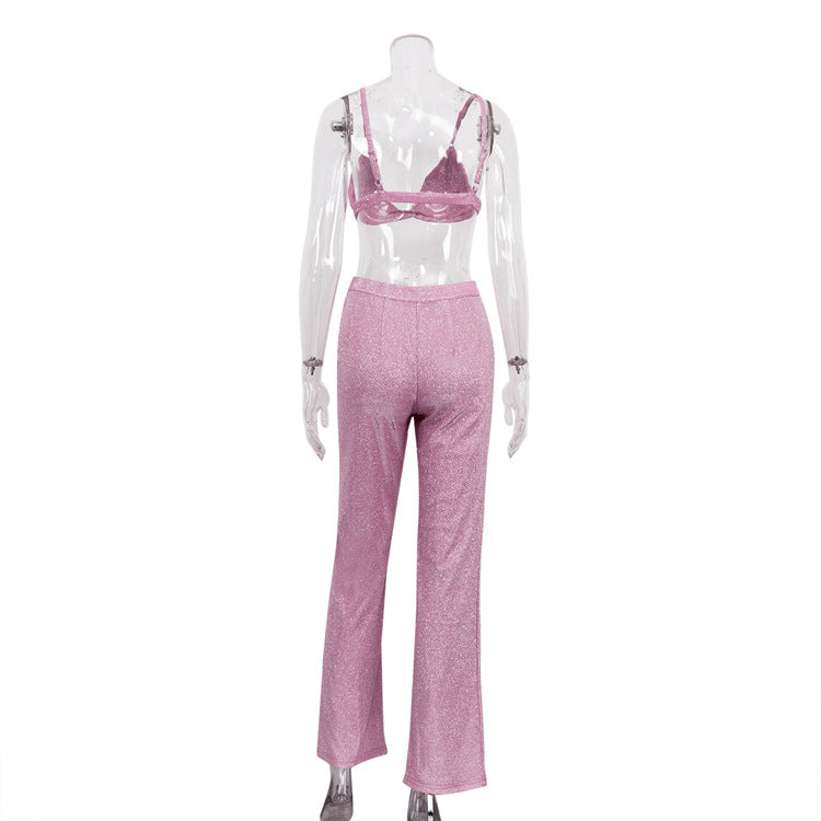 Women Sexy Camisole and Pant and Suit Set 13