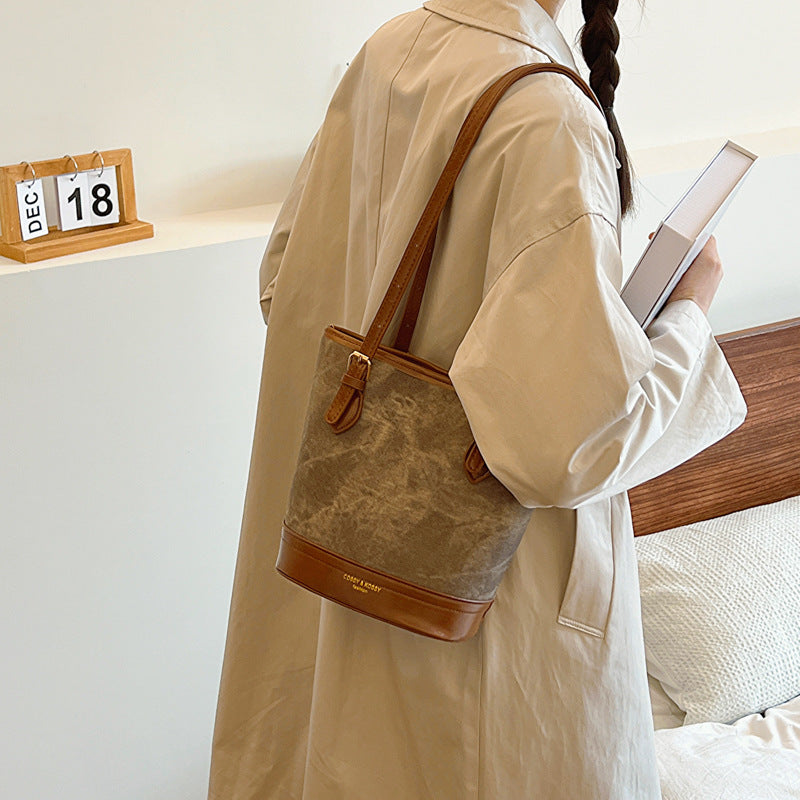 Autumn And Winter Retro Armpit Bags For Women Trendy And Fashionabletote Bags Versatile Large-Capacity Bucket Bags 7