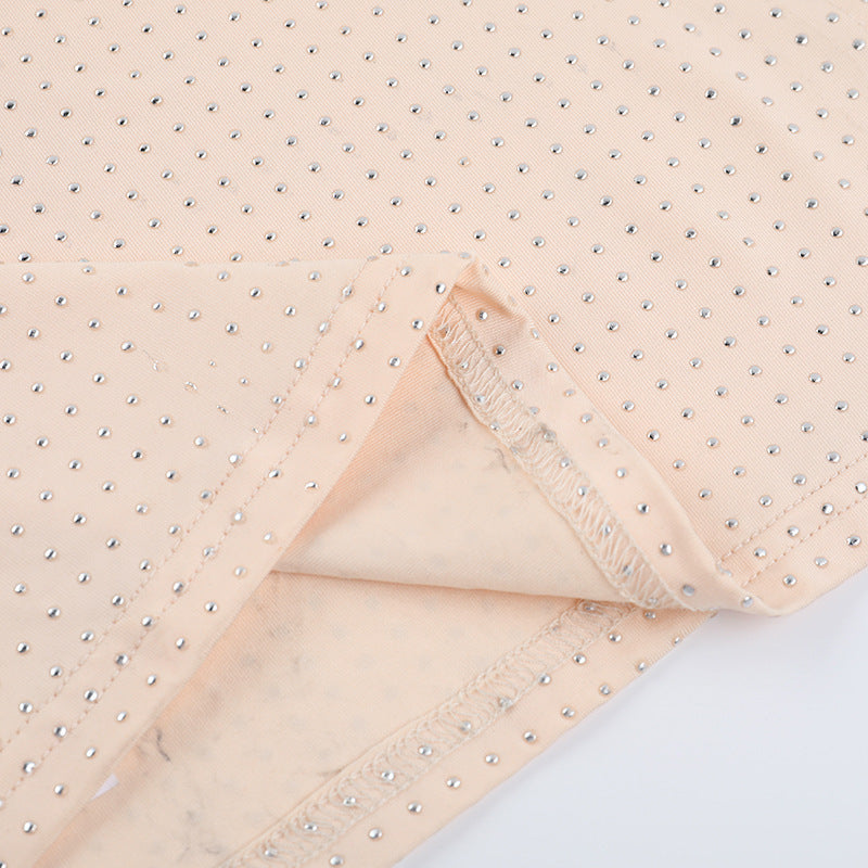 Women Spring Sexy Slash Shoulder Hollow Dress 6