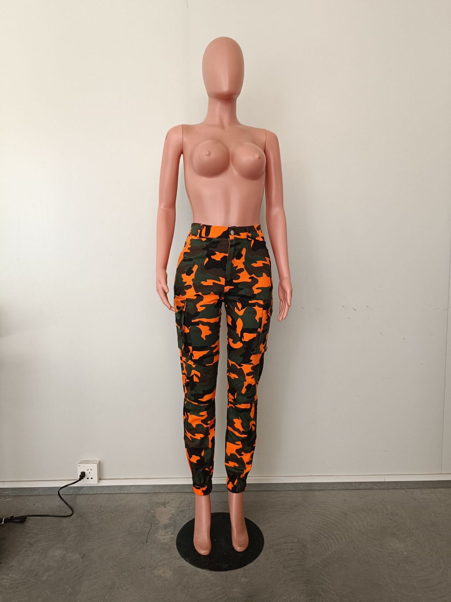 Women camouflage print trousers 22