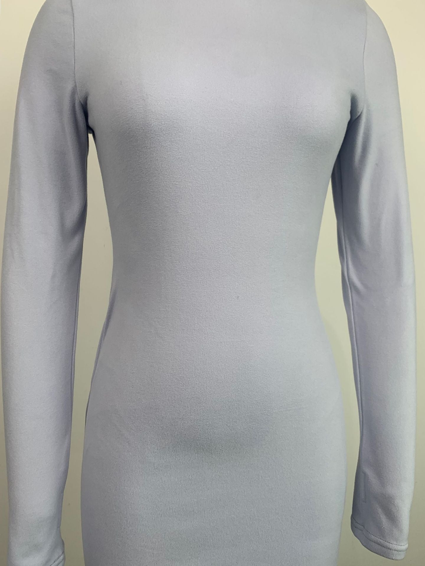 Fashionable Autumn And Winter Women's Long Sleeve Basic Tight Fitting Dress 10