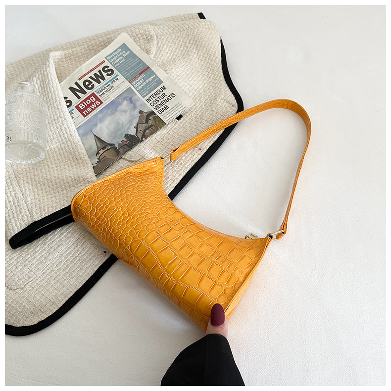 Handheld mini women's bag winter fashion shoulder bag Trendy gradient underarm baguette bag 43