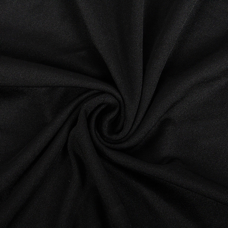 Women Autumn Solid Long Sleeve Cut Out Dress 15