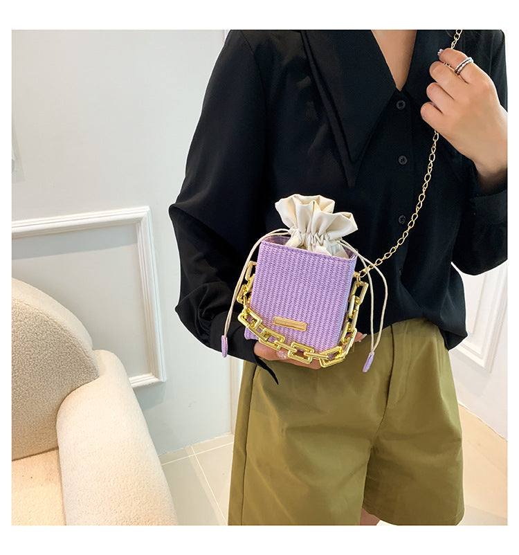 Women Mini Chain Handbag Shoulder Messenger Bag Small Square Bag 20