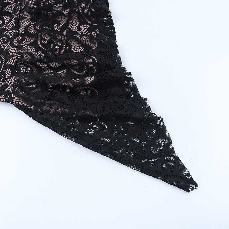 Women Fall Sexy Lace Long-Sleeved Bodycon Dress 12