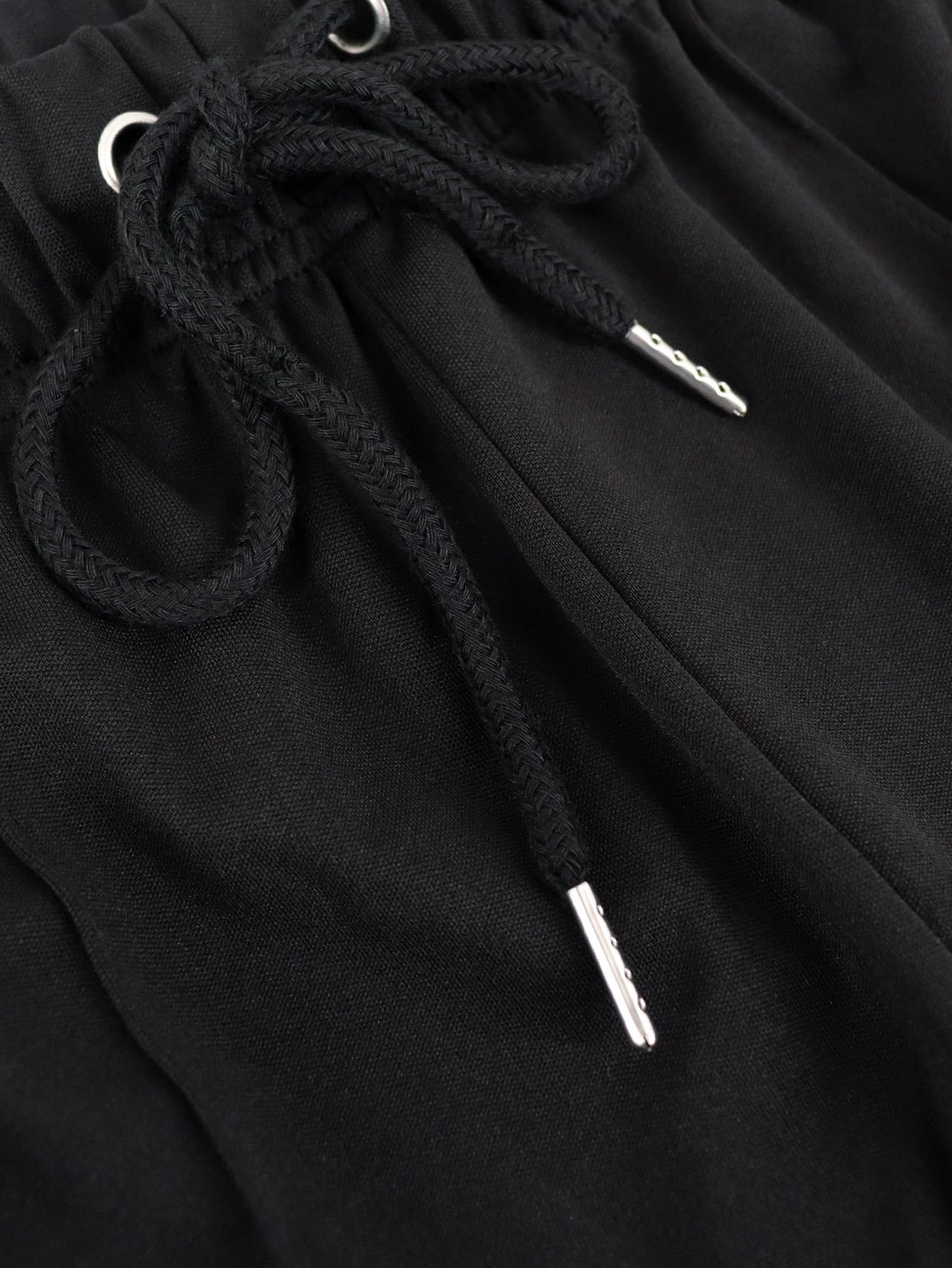 Fashion Women's Sleeveless Crop Top + High-Waist Drawstring Wide-Leg Pants Set Casual Street Two-Piece Set 8