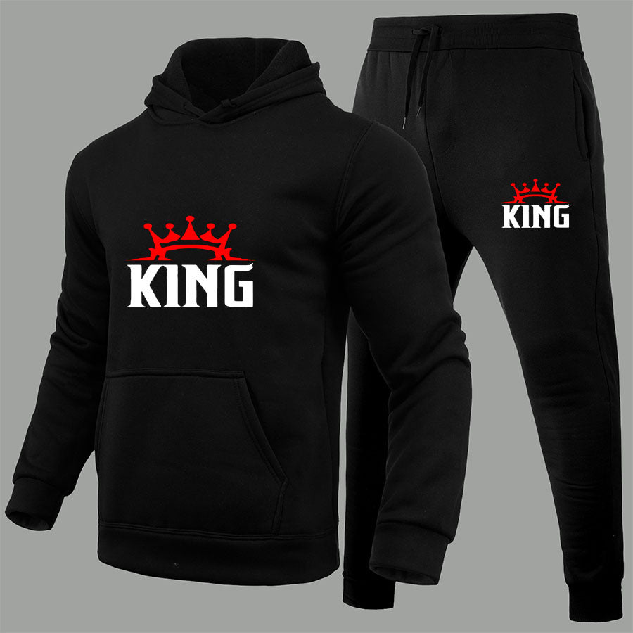 Autumn And Winter Men's Loose Printed Hoodies 5